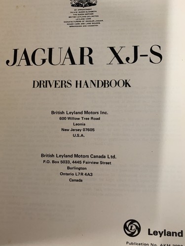 Jaguar Original XJS Drivers Handbook - Picture 4 of 9