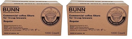 BUNN 8-12 Cup Coffee Filters, 2000 Ct., High Quality Heavy Weight Paper New