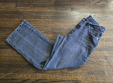 LEVI'S Premium Womens 501 90s Button Fly Jeans 28x30 Black Straight Fit Mid Rise