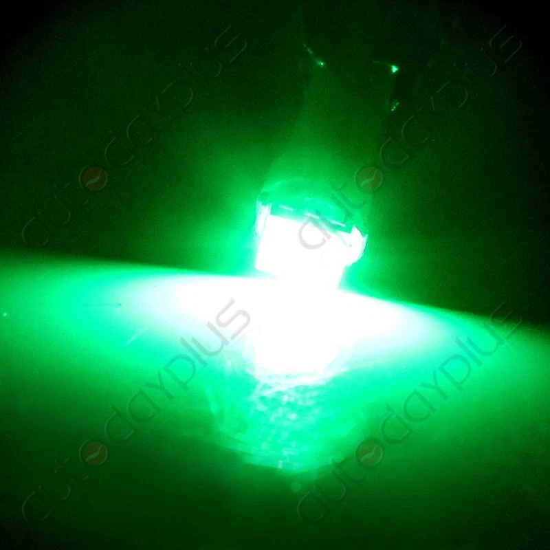 10x T5 1SMD Panel de Instrumentos Verde Tablero Bombilla LED + Enchufe Giratorio para Ford Foto 2 de 4