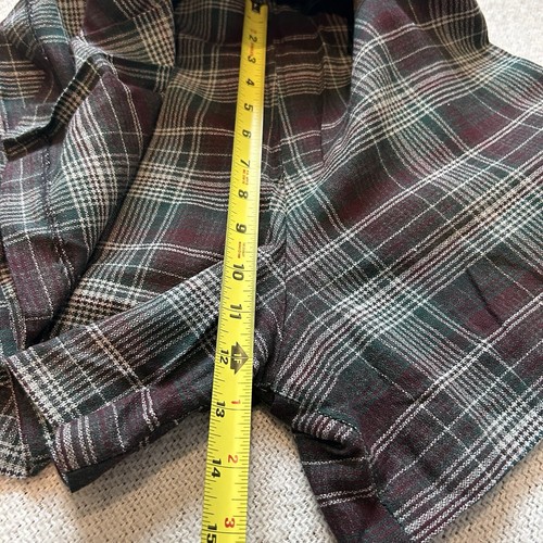 Vtg 90s Y2K Tracy Evans Mini Wrap Skirt Shorts Sz 5 Plaid Dark Academia Grunge - Picture 11 of 14