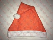Fleece Fire Orange Santa Hat NOT felt - from USA