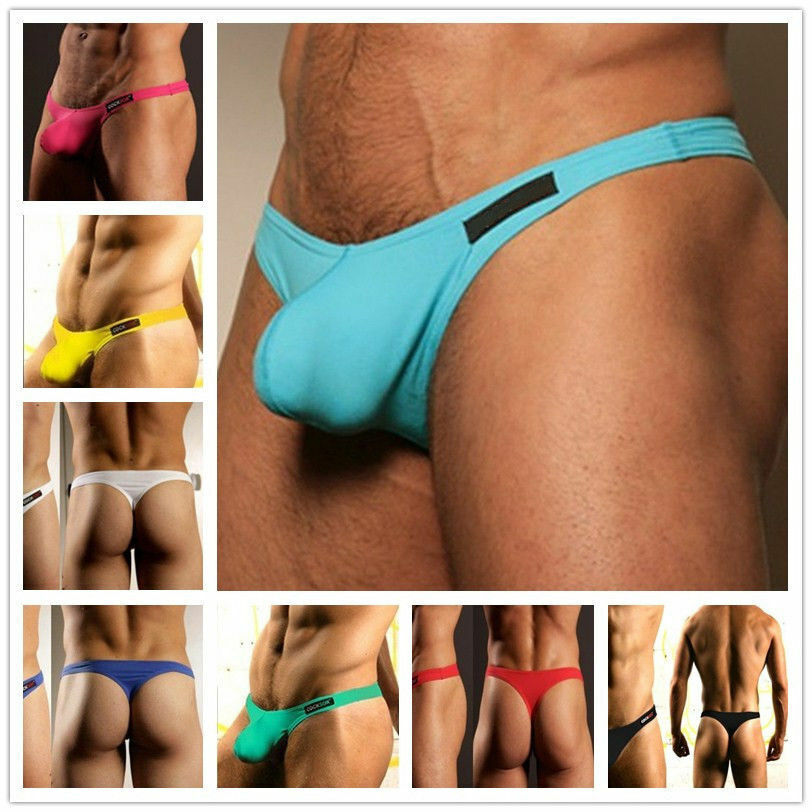 Men's Underwears Pouch Thongs G String Men Briefs Shorts Bikini Gay Boys  Pants