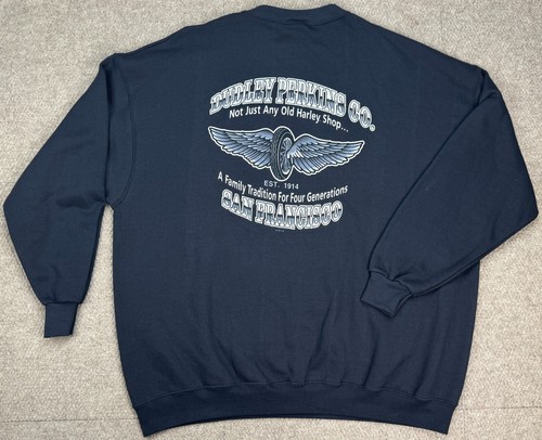 Harley Davidson Dudley Perkins Co. San Francisco 1997 Vtg Sweatshirt Size 3XL - Picture 10 of 13