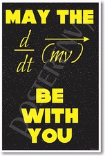 May The Force Be With You - NEW Science Physics Classroom POSTER