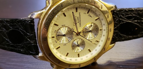 OROLOGIO DA UOMO CITIZEN GN 4W S ALLARME CRONOGRAFO VINTAGE QUARZO - Foto 2 di 11