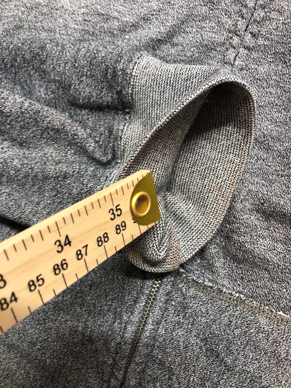 Polo Ralph Lauren uomo grigia con cappuccio e zip misto cotone poliestere pony XL