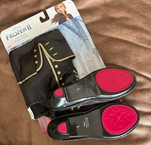 NIB Disney Frozen II Anna Boots costume dress up adjustable back fits most - Picture 3 of 5