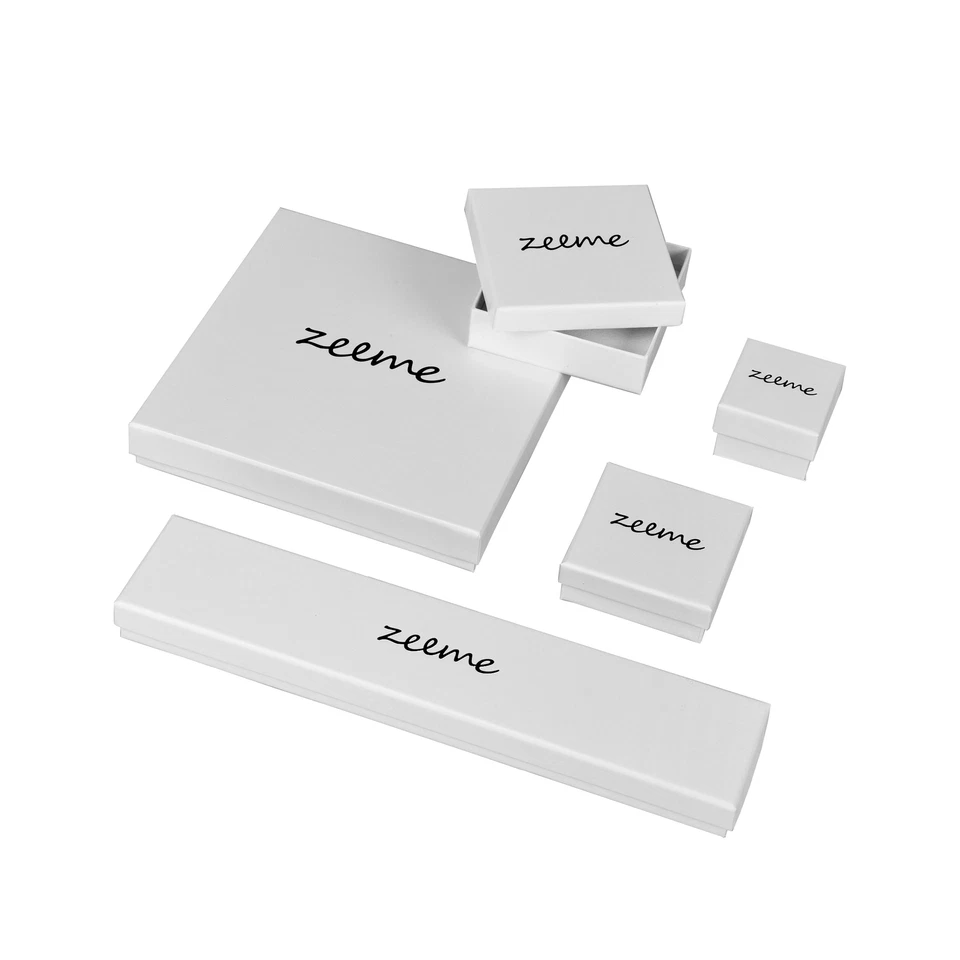 ZEEme Piercing Piercing Ombelico Titanio Argento Cristallo Bianco Lungo 8mm - Immagine 2 di 2