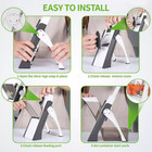 Safe Mandoline Slicer 5 in 1 Vegetable Chopper Food Potato Cutter Adjustable*