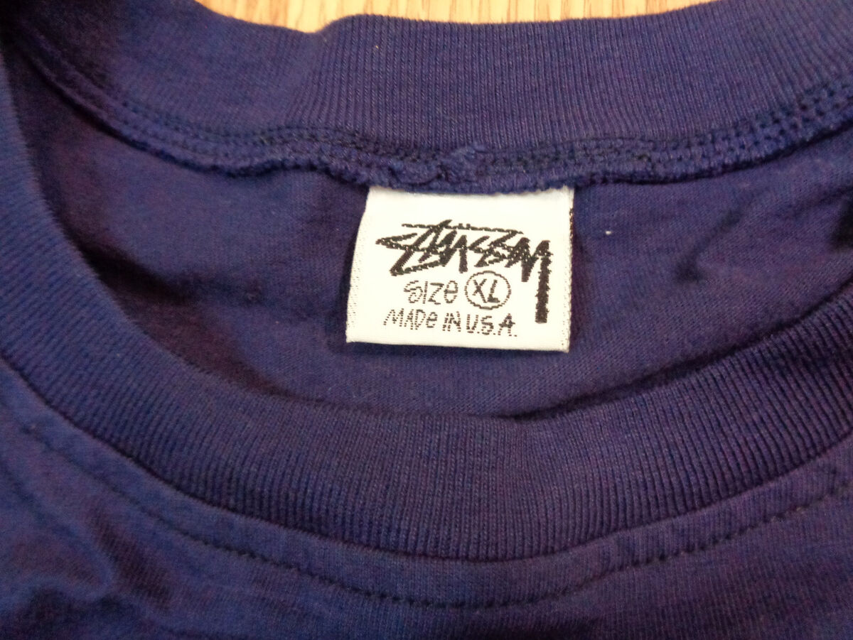 Stussy - Knowledge Is King XL X-Large Mens T Shirt Navy BLUE Stussy - Knowledge Is King XL X-Large Mens T Shirt Navy BLUE