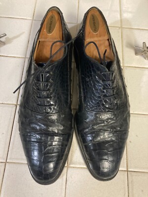 Mauri Black Ostrich Leather Dress Shoes | 11.5 Mauri 3299 Ostrich Leg/ Hornback Dress Boots Black – Dudes  main image 3