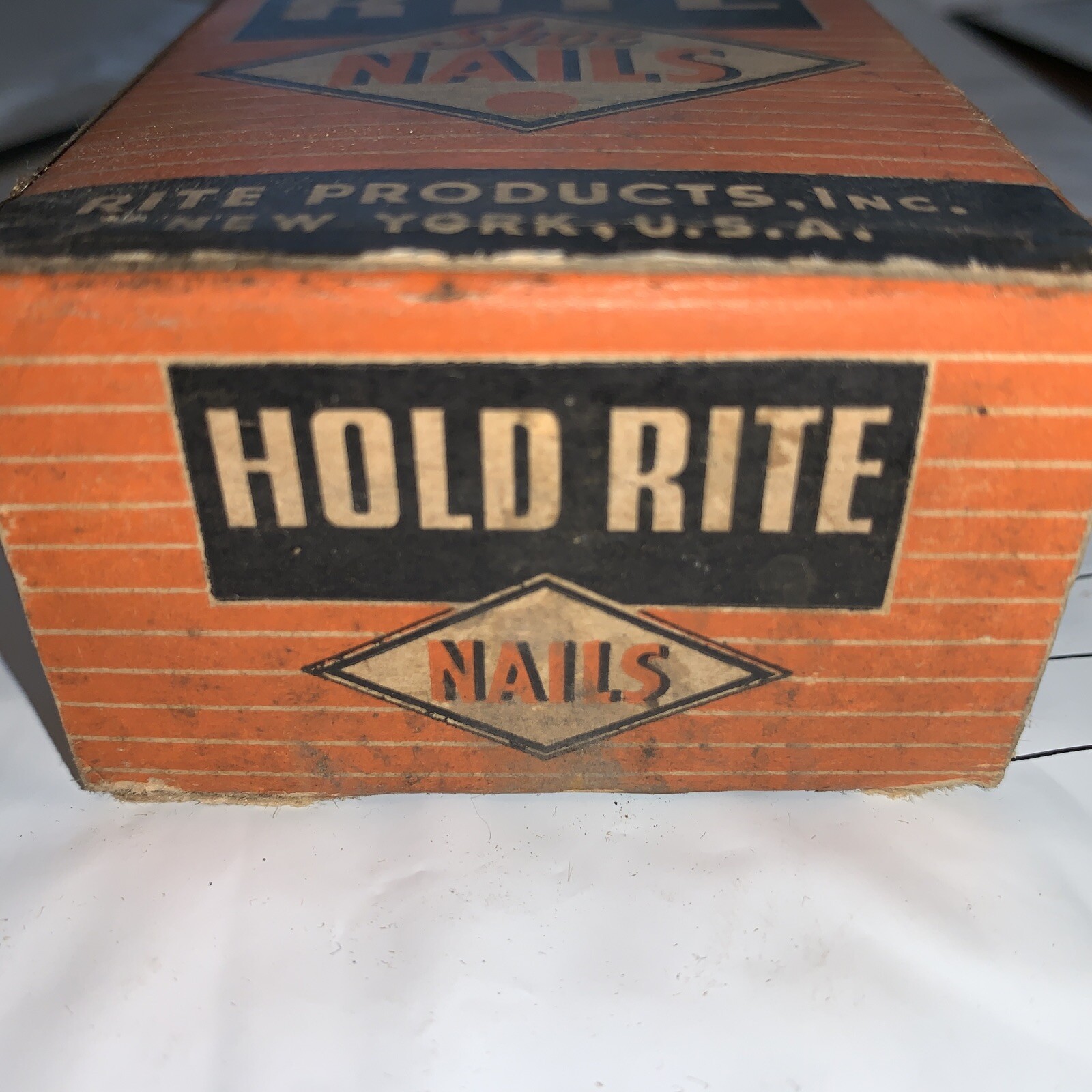 Rite products New York USA Hold Rite shoe nails. toplife brad antique box rare