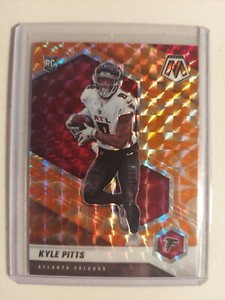 2021 Panini Mosaic Kyle Pitts Orange Reactive Prizm RC #311 Falcons Rookie 