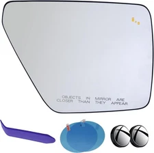 EAP Passenger Side Mirror Glass Compatible with Ford F150 RH - Blind Spot 