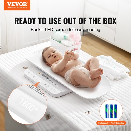 VEVOR Bilancia Intelligente Bluetooth per Neonati Funzione Mantenimento 30 kg - Foto 2 di 12