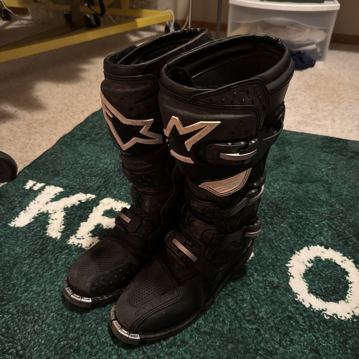 AlpineStars Tech 3 MX Black Motocross Boots Men