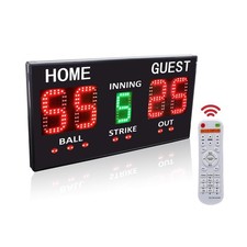 YZ LED Baseball/Softball Scoreboard for Fence, High-Light Digital Scoreboard ...