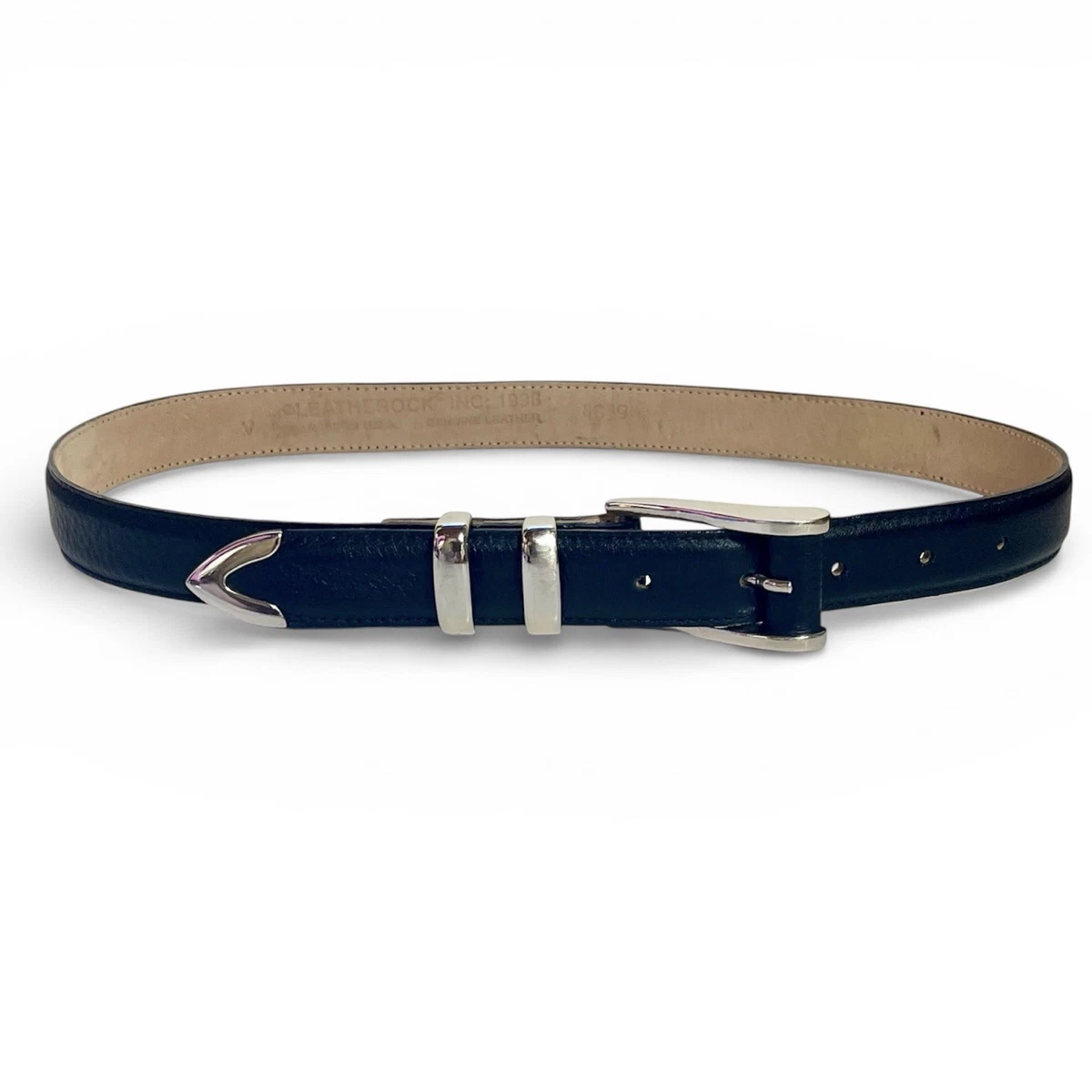 LEATHEROCK Silver Belts for Women for sale | eBay display picture 2