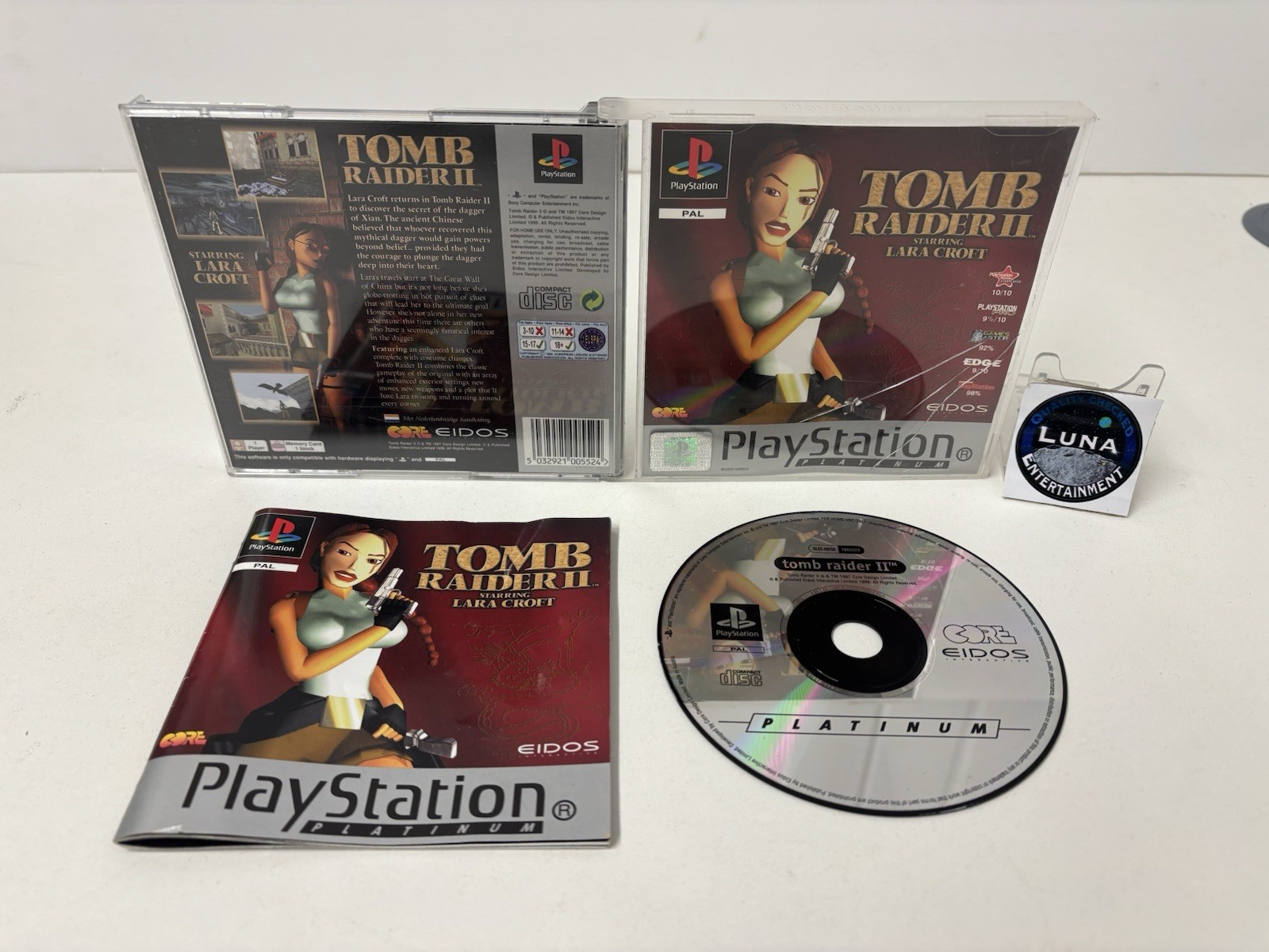 Tomb Raider II (Sony PlayStation One Game) Complete PAL