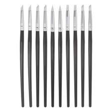 10pcs Silicone Clay Sculpting Tool Clay Sculpting Shaper Rubber Tip White