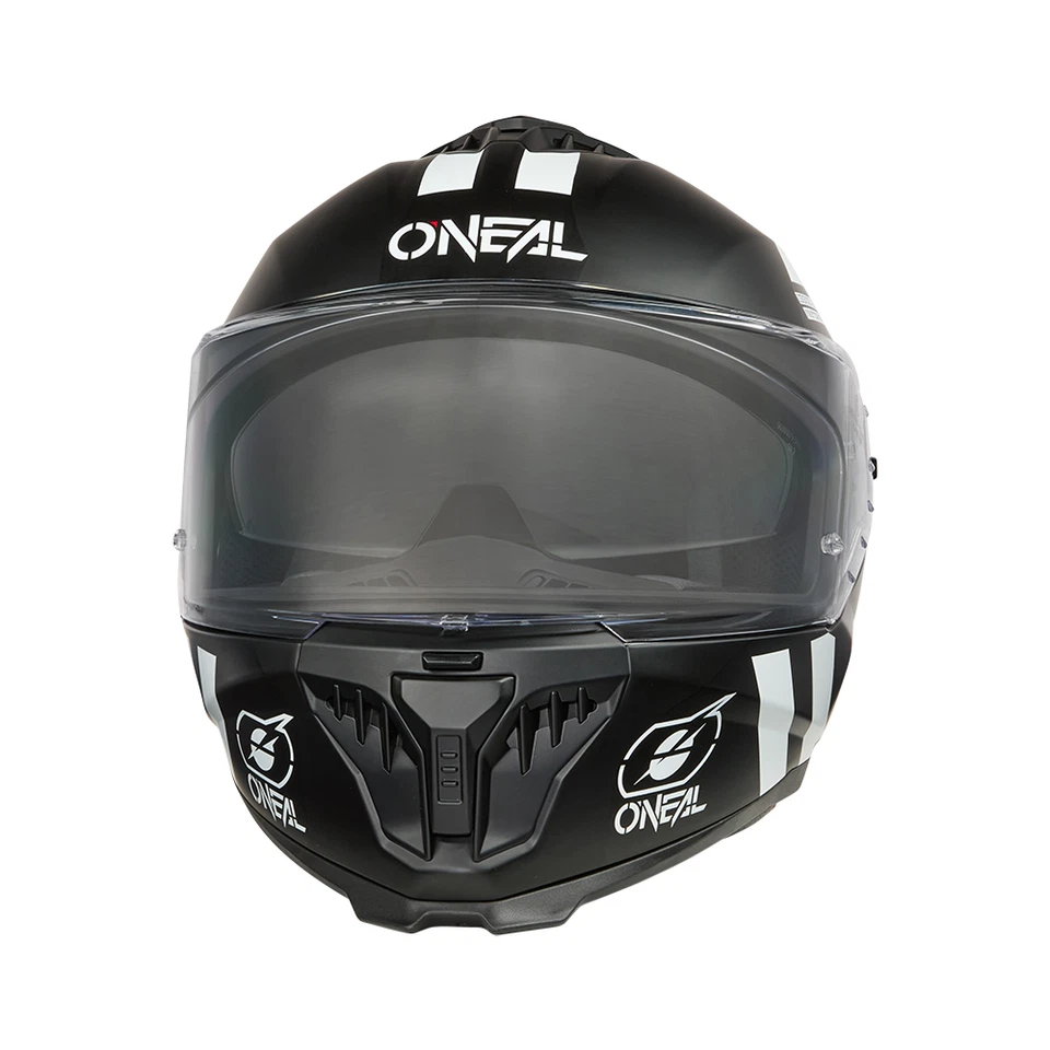 CASCO INTEGRAL O'NEAL WARHAWK NEGRO BLANCO ROJO CON VISERA PARASOL ECE 22.06 - Imagen 4 de 4