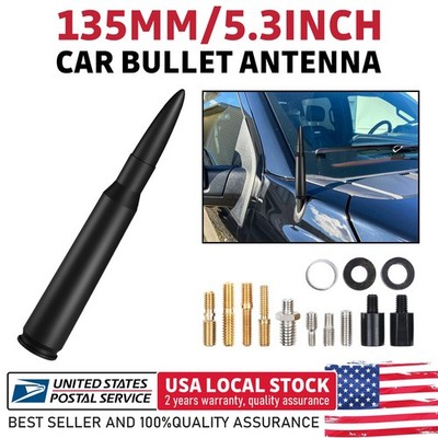 Premium 5.3inch Black Car Bullet Antenna For CHEVROLET SILVERADO 1500 2006-2022