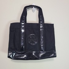 Tory Burch Ella Nylon Patent Leather Tote Bag