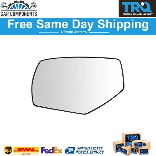 New Mirror Glass with Backing Plate Driver Side Left LH For 14-17 GM