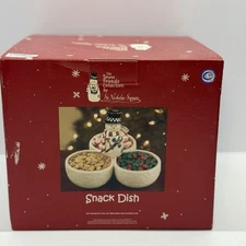 The Snow Friends Collection By St. Nicholas Square, In Box. Snack Dish