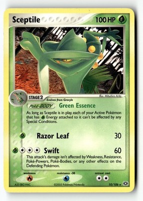Pokemon Karte Skeptil - 10/106 (EX Smaragd) LP Deck Exklusiv 010/106