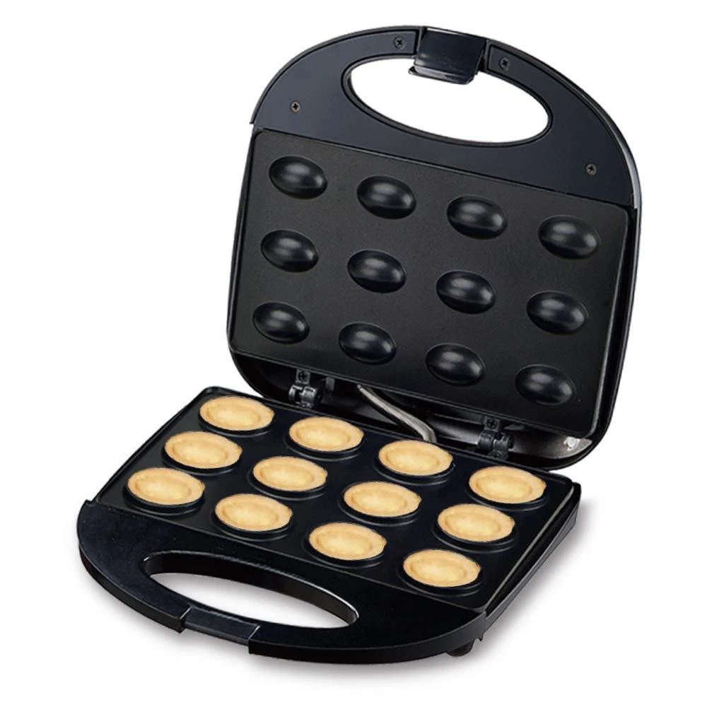 Electric Walnut Cake Waffle Maker with Nuts 12 Holes Cooking Kitchen Biscuits Ma