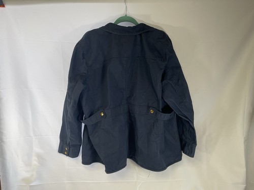 Laura Scott Women's Plus Size 2x Blue Button Up And Zipper Jacket 100% Cotton - Picture 6 of 8