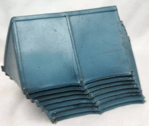 Vintage Marx Playset Hard Plastic Blue Tents Group of 8