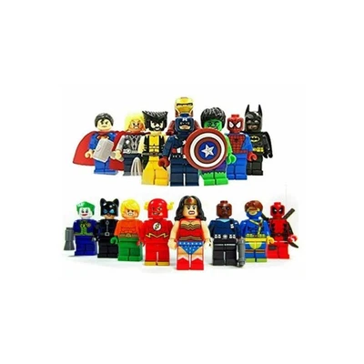 16pcs Super Heroes Mini Figures Set Multicolor DC Collection UK