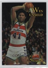 1996 Topps Stars Finest Refractor Wes Unseld #146 HOF 04at