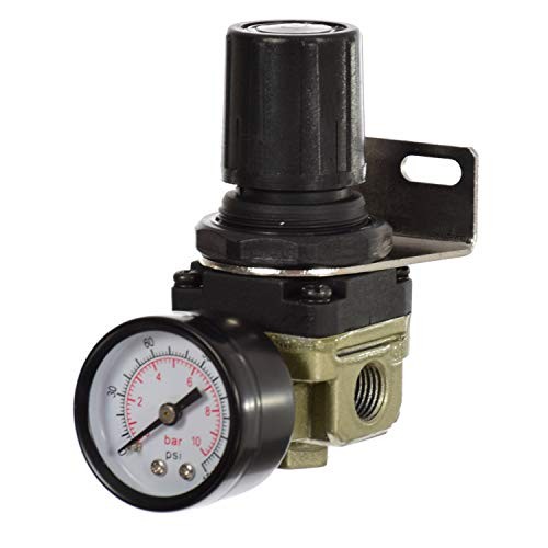 Druckluft Wartungseinheit Druckminderer Regler FüR Kompressor 1/4-image