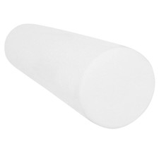 CanDo Slim White PE Foam Roller 3" x 12" Round Physical Therapy Massage NEW