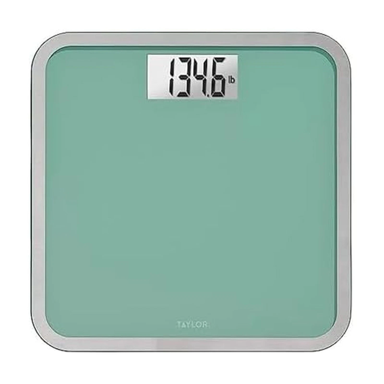 Taylor Digital Glass Bathroom Scale for Body Weight, 500 LB, Sea Foam Green