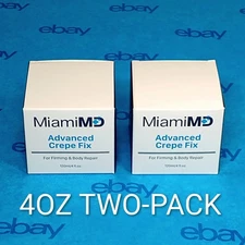 2-PACK!  Miami MD Advanced Crepe Fix Cream Firming Body Repair 120ml 4 oz NEW