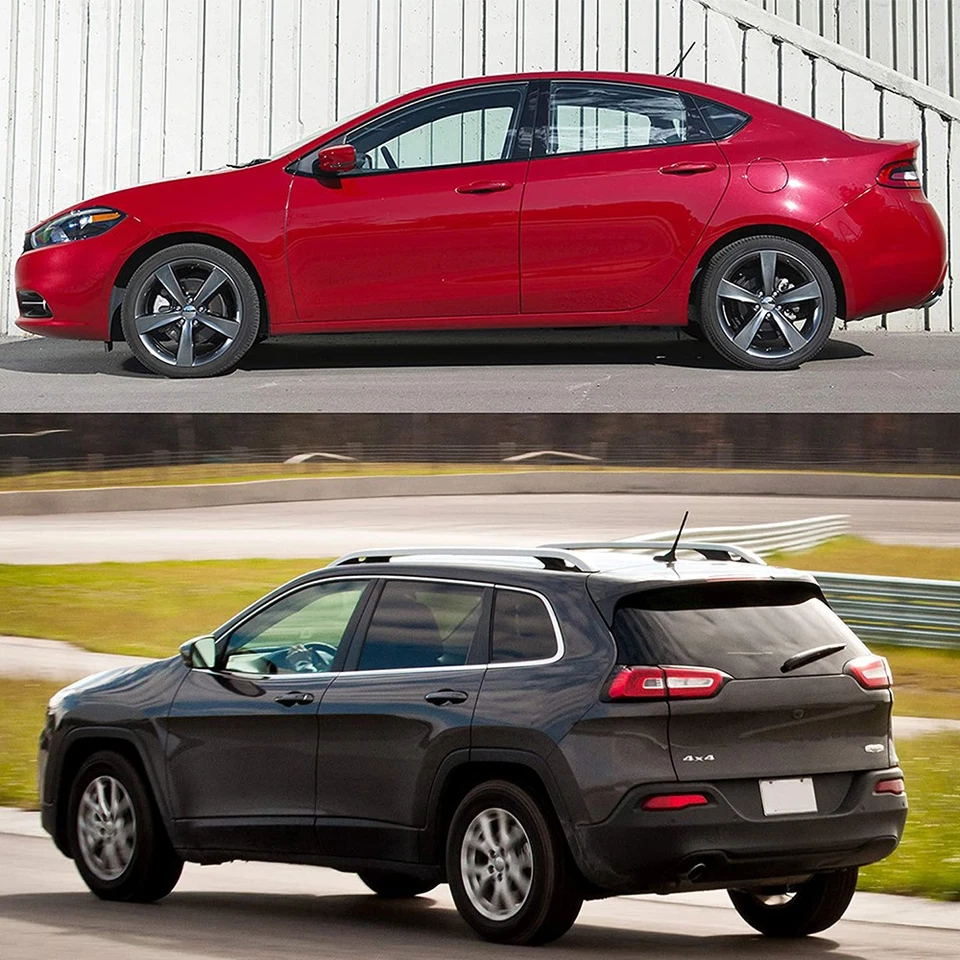 Antena de borracha curta preta 7" mastro de rádio espiral AMFM para DODGE 2008-2014 AVENGER - Imagem 2 de 4