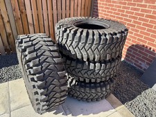 Set of four 37” x 12.50 R16 Maxxis M-8060 Trepador Mud Terrain 124K Tyres
