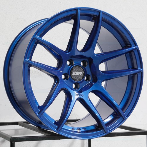 Esr Blue Rim ESR CS08 CS8 18x10.5 5x100 22 Blue Wheels(4) 72.56 18