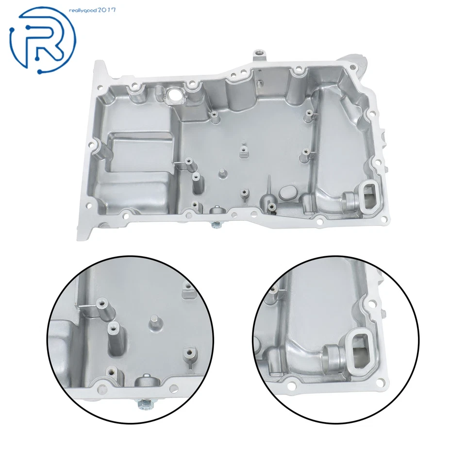 For Saab 9-3 2003-2011 9-3X 10-11 9-5 2011 L4 2.0L Engine Oil Pan w/ Drain Plug - Image 4 of 4
