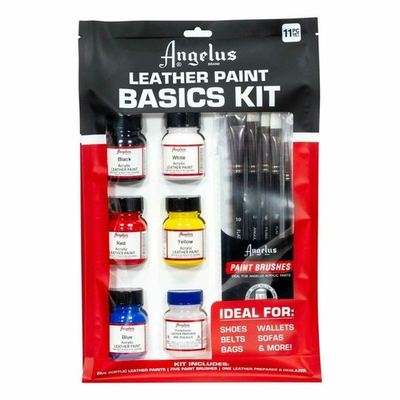 #ad Angelus Acrylic Leather Paint Basics Kit $32.95