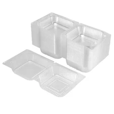 100Pcs Single Individual Cake  Boxes Dessert Containers Cheesecake1004