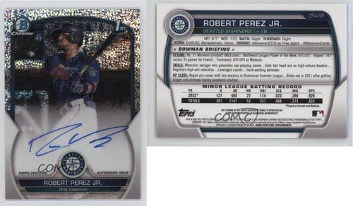 2023 Bowman Chrome Prospect Speckle Refractor /299 Robert Perez Jr #CPA-RP Auto
