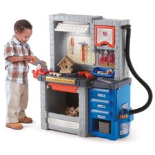 Step2 Kids Deluxe Toy Tool Workshop Station Play Set with 50-Piece Accessory Kit