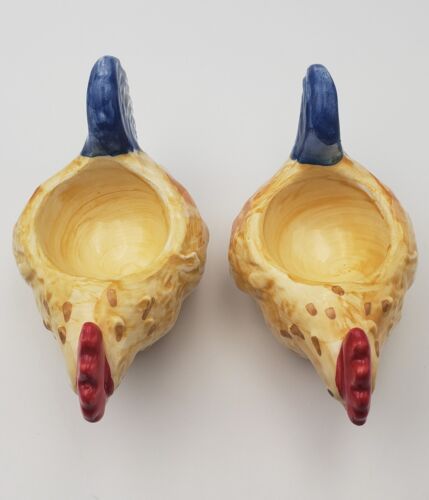 SET OF 2~CHICKEN/ROOSTER EGG CUPS~JACQUES PEPIN COLLECTION~SUR LA TABLE~RARE - Picture 3 of 18