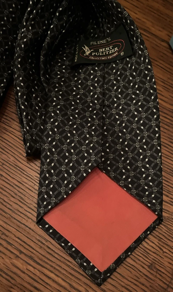 Шелковый галстук Bert Pulitzer коллекционное издание сделано в США - Изображение 2 из 4